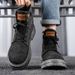 2025 Autumn New High-top Large Size Martin Denim Casual Boots British Style Workwear Trendy Men's Shoes_vogvips.com