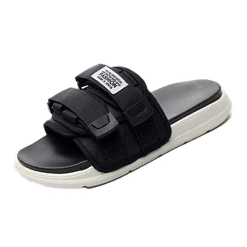 Women's Summer Outdoor Slippers Non-Slip Wear-Resistant One Strap Couple Beach Shoes 2025 New Style_vogvips.com