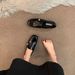 Lan Cabinet Version Thick Sole Height Increasing Loafers For Women Genuine Leather Big Toe Slip On Chunky Heel_vogvips.com