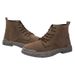 Breathable New Mid-top PU Sports Casual Lace-up Large Size Men_vogvips.com