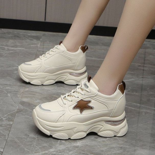 Dad's 2024 New Spring Breathable Thick Sole Women's Small And Tall Casual Lightweight Sports Shoes_vogvips.com