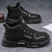 European Warm Series Autumn New Martin Trendy Versatile Thick-Soled Non-Slip High-Top Work Men's Short Boots Safety Shoes_vogvips.com