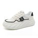 Women Tennis Running Shoes Canvas Rubber Sole Cushioned Shock Absorption Sneakers_vogvips.com