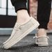 Men Casual Canvas Loafers Light Breathable Flats Leisure Male Vulcanized Shoes Walking Sneakers Plus Size 39-46_vogvips.com