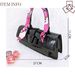Women's pointed toe shoe and bag set, ribbon decoration, metal heels, shallow sexy high heels, simple handbag_vogvips.com