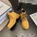 Kick-Resistant Yellow For Women 2025 Summer New Martin Classic British Style Thick-Soled Genuine Leather Short Boots_vogvips.com