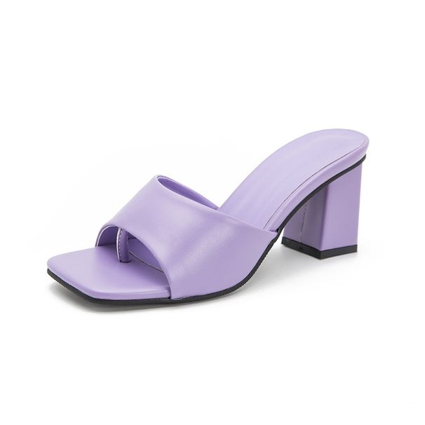Women’s Shoes New Style Clip On Thick Heel Unique Women's Sandals Long Term_vogvips.com