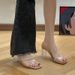 Stunning French-style Rhinestone Transparent High-heeled Women, Summer Chunky Heel 2025 New Crystal Strap Sandals For_vogvips.com
