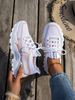 Women's Slip-On Knitted Mesh Shoes Versatile Thin Casual Breathable All-Season Comfortable Footwear Size 43_vogvips.com