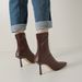 Soft, Soft, Huge, Comfortable, Brown Pointed, Slim, High-heeled, Skinny, Elastic Socks, Boots, Sexy Women's Short Boots_vogvips.com