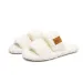 Womens Fashion Fuzzy Slippers Classic Two Strap Design Soft Padded Insole For Daily Wear And Casual Lounging_vogvips.com