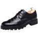 Men's Autumn Breathable New Trend Height Increasing Casual Men British Business Genuine Leather Shoes_vogvips.com