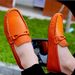 Four Seasons New Layer Lazy Small Feet Men's Casual Soft Top Leather Bean Driving Shoes_vogvips.com