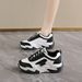 Korean Version Dad Autumn New Breathable Sports Instagram Trendy Student Thick Soled Casual Shoes For Women Y01_vogvips.com