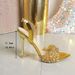 2025 Autumn Women's Fashion Pointed Toe Rhinestone Large Size High Heel Sandals New Style One Strap_vogvips.com