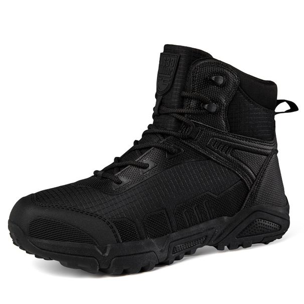 New Anti Slip And Wear-resistant Outdoor Mid Top Waterproof Adventure Rescue Workwear Hiking Boots For Men_vogvips.com