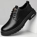 Leather Shoes 2025 Spring Autumn Men's Work Lace-up Trendy Business Simple Stylish Lightweight Casual_vogvips.com