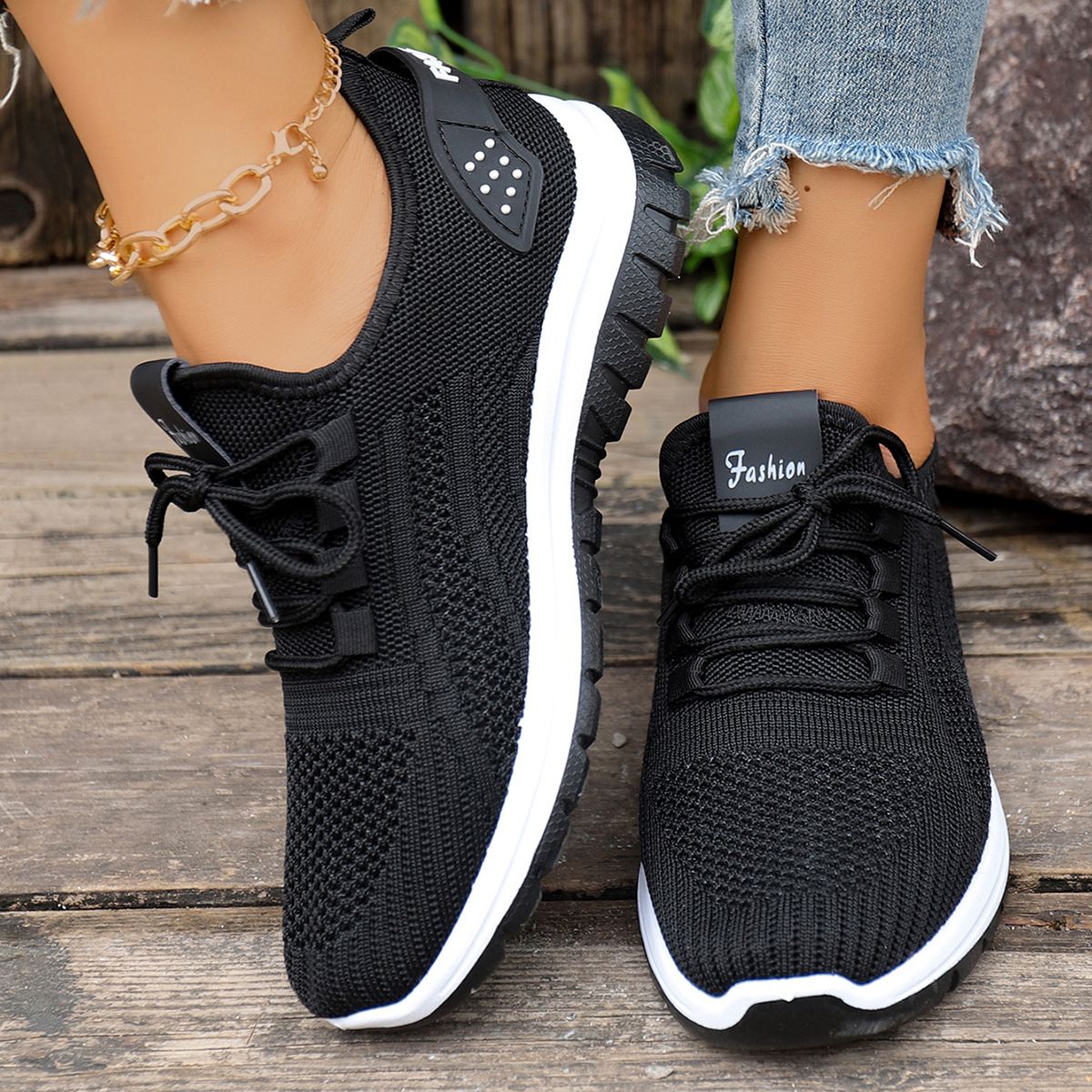 Summer Fashion New Foreign Trade Women's Mesh Breathable Thick Sole Retro Agan Korean Style Sports Shoes_vogvips.com