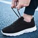 Women's Trend New Fly Woven Breathable Mesh Shoes Casual Sports Running Shoes Elderly Shoes_vogvips.com