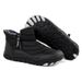 Snow Boots Fleece Thickened Warm Waterproof Non-slip Mid-help Outdoor Casual Men's Mountaineering Cotton Shoes_vogvips.com