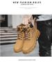 Martin Boots Men's High-top Tooling Boots Leather Retro Style Big Yellow Boots Can't Be Kicked Badly_vogvips.com