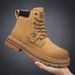 European Warm Series Yellow Big Toe 2025 Spring And Autumn High Top Versatile New Men's Work Shoes Martin Boots_vogvips.com