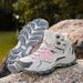 Outdoor High-top Mountaineering Sneakers Mesh Breathable Non-slip Wild Climbing Wear-resistant Mountaineering Shoes_vogvips.com