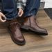 Martin Boots High-top Shoes Retro Short Boots Business Dress Thick-soled Heightening Casual Leather Shoes_vogvips.com