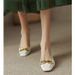 French-style Retro Square-toed Soft Leather Women's Shoes, 2025 New Model, Gentle Evening Breeze Cat 3cm Low Heel Mary_vogvips.com