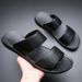 2026 NewMen's Casual Leather Slide Sandals Flat Designer Open Toe Non-Slip Slippers Black Brown Outdoor Summer Beach_vogvips.com