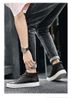 Men's Shoes Medium Top Board Shoes White Shoes Casual Shoes Sports Shoes Men's Medium Tube Handmade Short Boots_vogvips.com