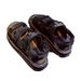 One Shoe Two Wear Magic Tape Sandals Couple Slippers Women Summer 2025 New Men Student Beach Shoes Large Size Soft Sole_vogvips.com
