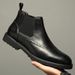 Vintage Martin Bullock High Top Carved Men's Casual Leather Shoes Platform Leather Boots_vogvips.com