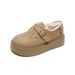 Weiwei Girl 678-5 Thick-Soled Fleece-Lined Snow Boots Winter One-Strap Height-Increasing Warm Cotton Shoes_vogvips.com