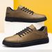 Low-top Men's Shoes Cow Two-layer Leather Shoes British Casual Sports Shoes Work Men's Shoes_vogvips.com