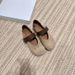 Vintage Leopard Print Women, Shallow Mango Toe Single Shoes, Women's One-Strap Mary Jane Loafers, Ballet_vogvips.com