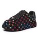 Women's Rhinestone Star Sneakers Fashion Casual Low-Top Shoes Breathable Platform Lace-Up Comfortable Everyday Wear_vogvips.com