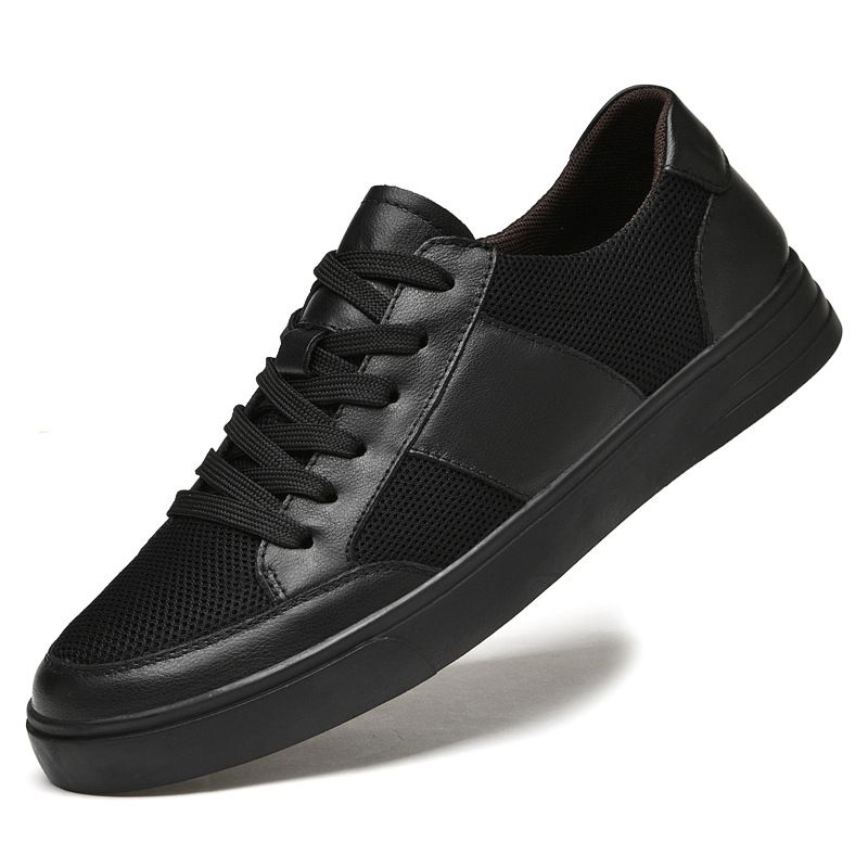 The First Layer Of Men's Shoes Mesh Yarn Breathable Little White Shoes Men's Casual Board Shoes Hollow Mesh Shoes_vogvips.com