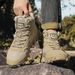 High-top Boots Men OutdoorAnti-slip Lace-upThick-soled Durable Ankle Boots Men Casual ComfortableBreathable Hiking Shoes Me_vogvips.com