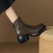 2024 Winter New Genuine Leather Thick-Soled Round-Toe British Style Martin Boots For Women With Chunky Heels And_vogvips.com