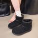 Women's Shoes New Winter Big Toe Snow Boots, Fleece Lined, Thick, Thick Soled, Non Slip, Warm Short Boots For Northeast China_vogvips.com