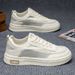 Summer New Breathable Canvas Men's Trendy Versatile Thick-Soled White Sneakers Sports Casual Board Shoes_vogvips.com