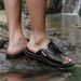 Men's New Fashionable Soft Soled Sandals, Comfortable, Breathable, Lightweight, One Foot Men's Sandals_vogvips.com
