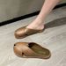 Summer New Fish Mouth Internet Celebrity Closed-Toe Half Slippers Women, Comfortable Lazy Slippers, Soft Sole Sandals_vogvips.com