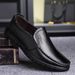 Leather Shoes Men, Genuine Leather For Business, Summer Leisure, Middle-aged And Elderly People, Soles, Soft Leather,_vogvips.com