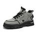 Men's Retro British Style Outdoor Casual Work Boots - High Top Leather Martin Boots With Non-Slip Thick Sole For Fashion & Comfort_vogvips.com