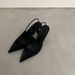 Pointed Peep Toe Sandals For Women Summer Dress Shoes With Small Strap Thin Heel High Heels Black White_vogvips.com