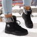 Winter Shoes Snow Women's With Fleece Lining Thickened Cotton Cold-Proof Warm Long Boots_vogvips.com