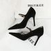 1198-6 Style Black Slim Extra High Heels, Suede Surface, Shallow Mouth, Pointed Toe, And Women's Singles Shoes_vogvips.com