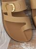 Fashionable Gold Buckle Ladies Flat Sandals Simple Casual Summer Slippers Versatile Comfortable Footwear For Women_vogvips.com